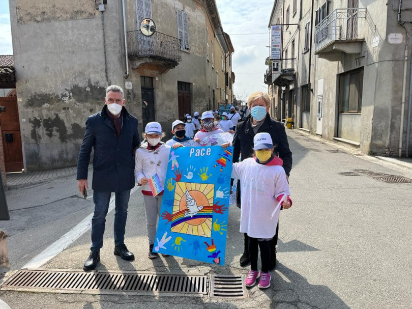 A Conzano e a Fubine tutti uniti per dire no alla guerra